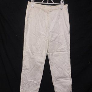 HAMIN, white pants, button and zip fly, very lightweight, no pockets, GUC